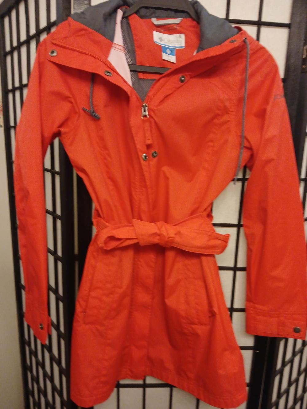 Columbia Women's Red Hooded Trench Coat
